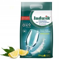 Proszek do zmywarek Ludwik 5-funkcyjny worek 3 kg WYDAJNY CZYSTE