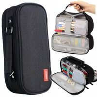 PIÓRNIK MOCNY POJEMNY NA KREDKI I MAZAKI SZKOLNY