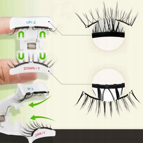 Rzęsy Magnetyczne Sztuczne JAK NATURALNE 2w1 + Aplikator BEZ Kleju na Arena.pl