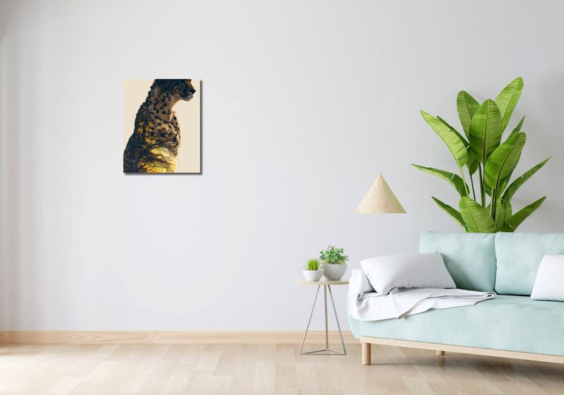 Obraz 40x50cm Gepard Duch Sawanny zdjęcie 2