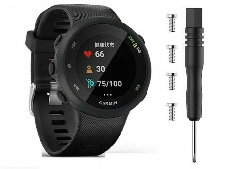 PASEK SILIKON DO GARMIN FORERUNNER 45 / 45S CZARNY zdjęcie 1