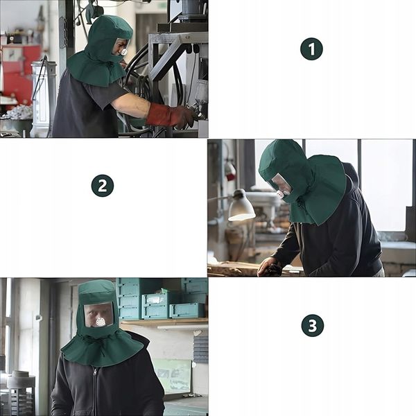 MASKA DO PIASKOWANIA OCHRONNA KASK PIASKOWANIE zdjęcie 8