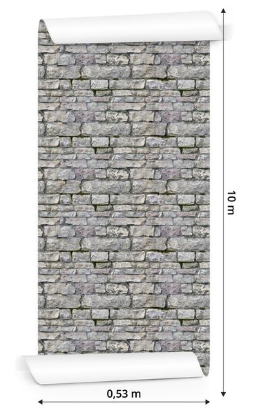 Tapeta Stara Cegła w Odcieniach Szarości zdjęcie 3