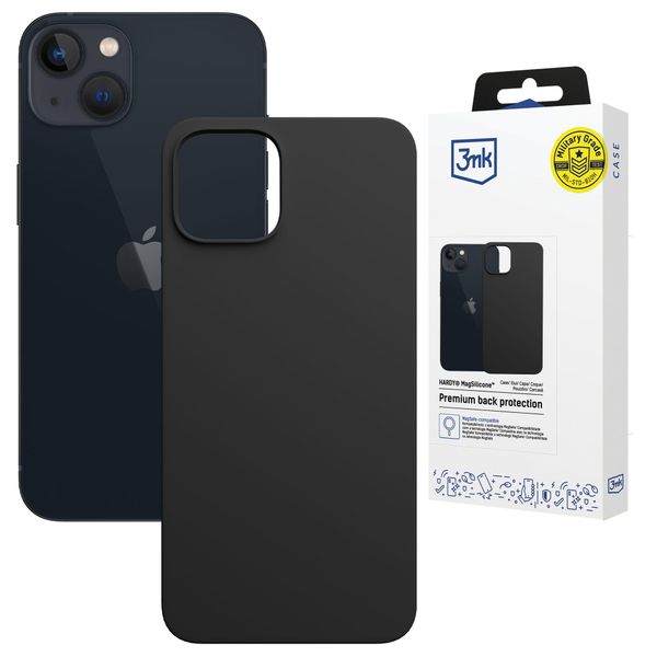 apple iphone 14 plus - 3mk hardy magsilicone graphite zdjęcie 1