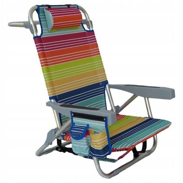 leżak MULTICOLOR plażowy, ALUMINIUM,ogrodowy. zdjęcie 9