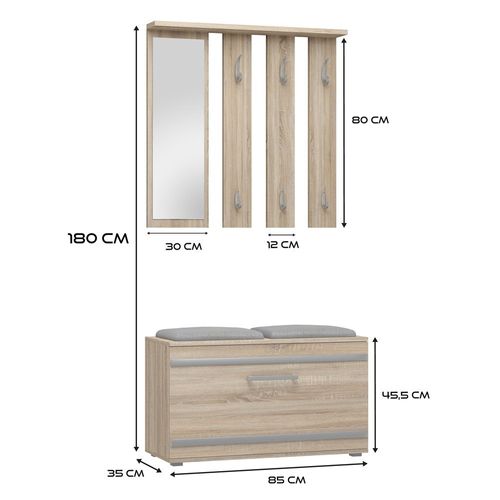 Garderoba Opal OPAL SONOMA na Arena.pl