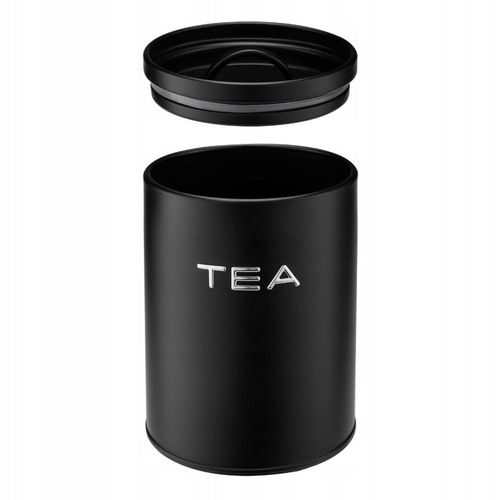 Komplet 3 pojemniki ALEX COFFEE SUGAR TEA czarny kawa cukier herbata zestaw na Arena.pl