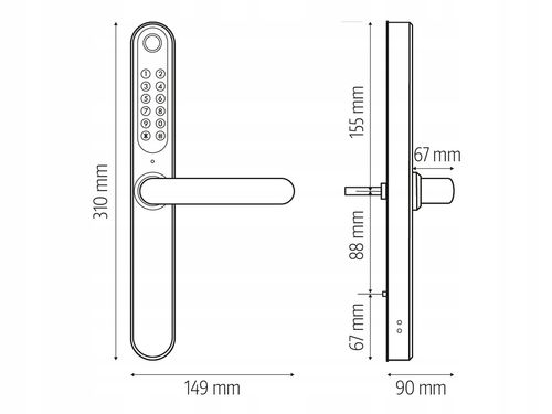 Klamka EURA ELH-30H4 Czarny Bluetooth na Arena.pl