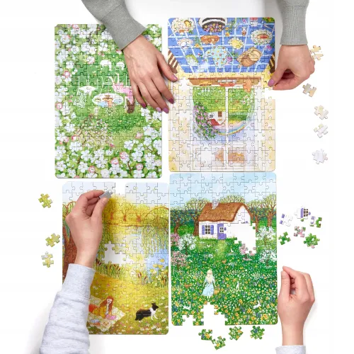 Puzzlove CzuCzu Czas na kwiaty puzzle 4 x 150 elementów na Arena.pl