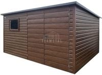 Schowek - domek 4x2 - brama - okno  - drewnopodobny - dach TS1138