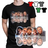 KOSZULKA T-SHIRT MĘSKI WZORY DO WYBORU - ICE CUBE SNOOP DOGG HIP HOP - XXL