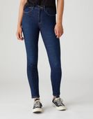 SPODNIE DAMSKIE WRANGLER HIGH RISE SKINNY NIGHT BLUE W27HVH78Y W28 L32