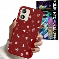 ETUI DO MOTOROLA MOTO E13 - ŚWIĄTECZNE WZORY CHOINKA + FOLIA