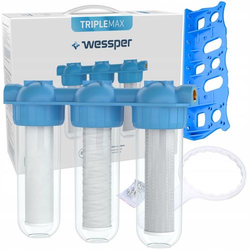 Filtr wody na cały dom 3/4 cala 3 stopniowy do domu + 3x filtr wkład na Arena.pl