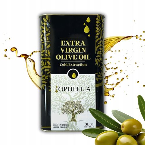 Oliwa z Oliwek Extra Virgin 3L Grecka Ophellia Premium Ekstrakcja na Zimno na Arena.pl