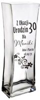 Wazon z grawerem prezent na urodziny 30 40 50 60