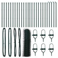 Ogrodzenie z słupkami Zielony 0.8 x 50 m Stal pokryta PCV