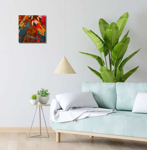 Obraz 30x30cm Kolorowe Ary na Arena.pl