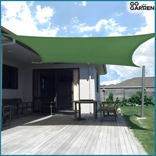 Markiza żagiel osłona przeciwsłoneczna UV ogrodowa taras słońce zielony 4x3 na Arena.pl