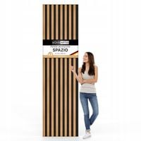Lamele ścienne, akustyczne 54x260 cm na czarnym filcu Dąb i inne