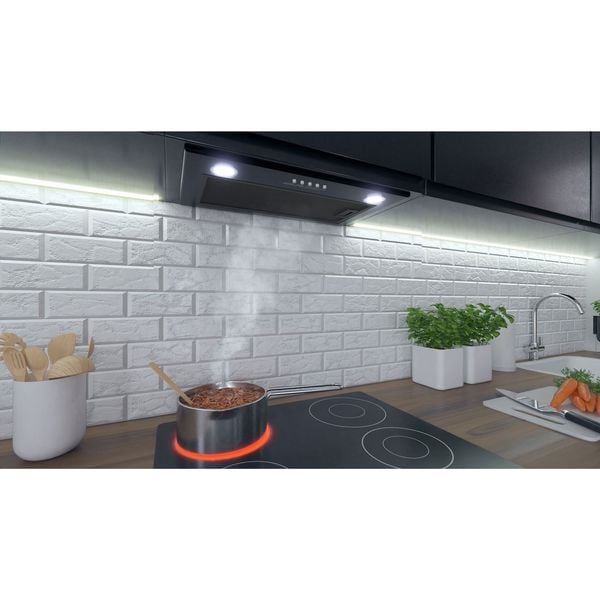 Okap kuchenny podszafkowy 60 cm czarny BE-50 zdjęcie 6