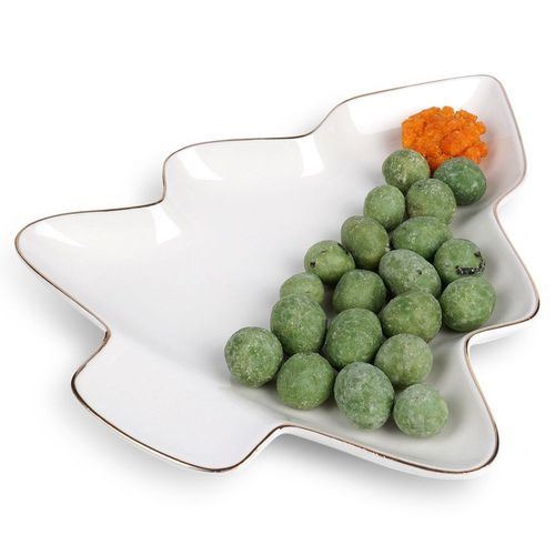 Talerz Świąteczny Deserowy na Przekąski Na Boże Narodzenie Choinka 20 cm na Arena.pl