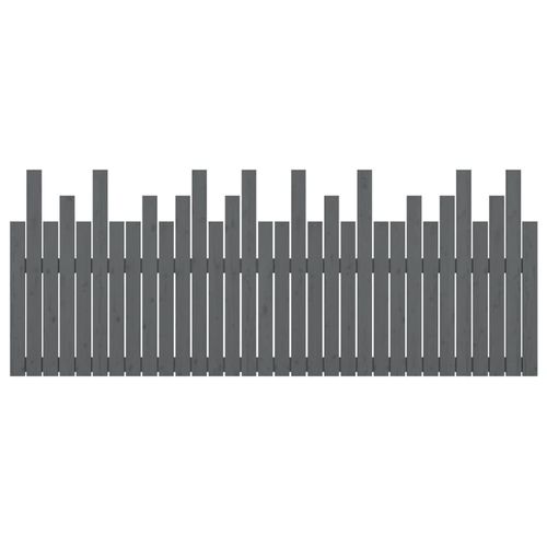 Wezgłowie łóżka, szare, 204x3x80 cm, lite drewno sosnowe na Arena.pl