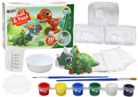 Zestaw Kreatywny Artystyczny Dinozaury 3D Gips Farbki