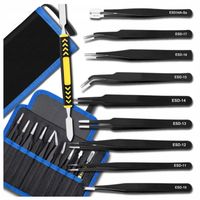 Pinceta serwisowa pęseta precyzyjna pęset zestaw naprawy 10 szt uniwersalna