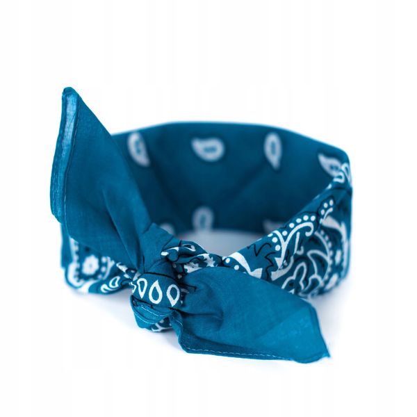 Bandana Classic rebel  niebieska zdjęcie 1