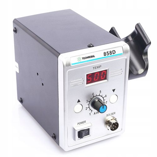 STACJA LUTOWNICZA SPAWARKA HOT-AIR 858D 700W 100-500°C ZESTAW TECHREBAL na Arena.pl