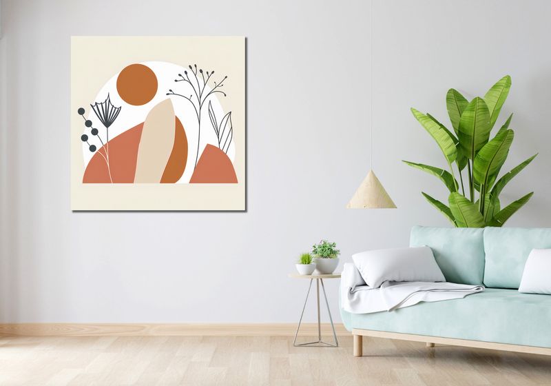 Obraz 100x100cm Organiczny Splot zdjęcie 2