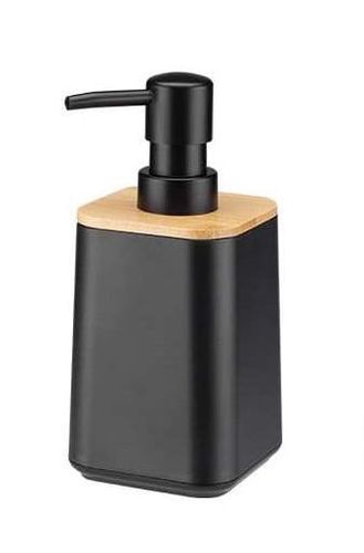 Dozownik do mydła płynu do naczyń MORENO czarny bambus tworzywo na Arena.pl