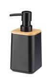 Dozownik do mydła płynu do naczyń MORENO czarny bambus tworzywo