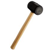 Młotek gumowy ubijający 450g drewniany uchwyt 26 cm