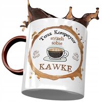 Kubek Bordowy Dla Korepetytora Strzeli Kawkę Z Nadrukiem Ze Zdjęciem