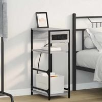 Szafka Nocna z szufladą Szary dąb sonoma 40 x 27 x 76 cm