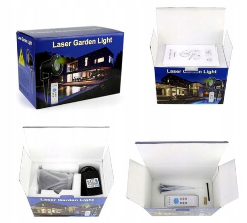 PROJEKTOR LASEROWY ŚWIĄTECZNY LASER RG LAMPKI KOLORY 8w1 STAR SHOWE PREZENT na Arena.pl