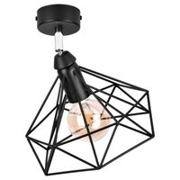 Szach Lampa Wisząca Sufitowa Czarna, 1xE27