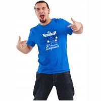 Koszulka z nadrukiem napis PREZENT ENGINEER