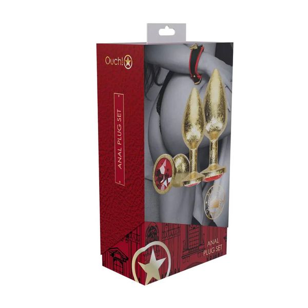 Milan Collection - Metal Anal Plug Set - Gold zdjęcie 2