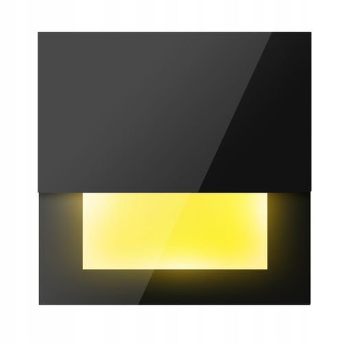 Oprawa schodowa 230V LED oświetlenie lampka schody CZARNA CIEPŁA 3000k na Arena.pl