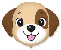 Balon foliowy Piesek głowa, 55x80 cm (luz)