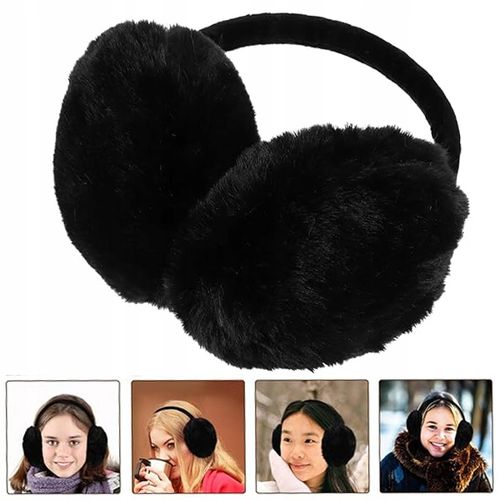 NAUSZNIKI ZIMOWE JESIENNE NA USZY CIEPŁE FUTERKO PLUSZOWE REGULOWANE na Arena.pl