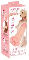 nature skin 2w1 model intymny tpe 22,1 cm elastyczny naturalny