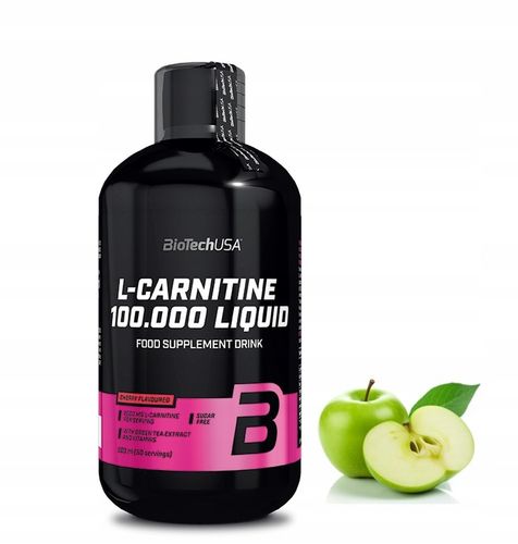 BIOTECH L-CARNITINE 100.000 500ML APPLE ODCHUDZANIE REDUKCJA na Arena.pl