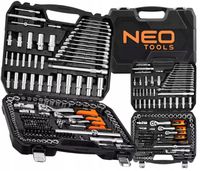 NEO Zestaw Kluczy Nasadowych 220 Elementów 1/2", 3/8", 1/4" Walizka