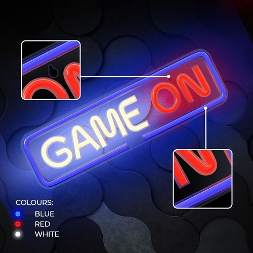 Neon PLEXI LED GAME ON multikolor FPNE23 Forever Light na Arena.pl