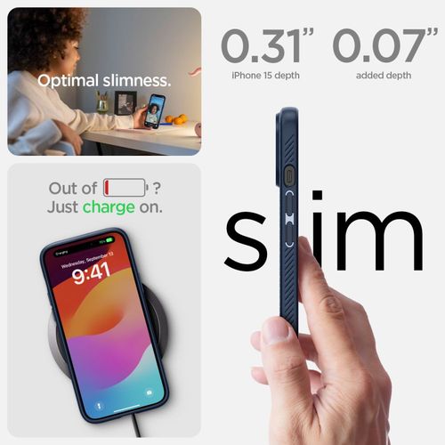 spigen liquid air iphone 15 navy blue na Arena.pl