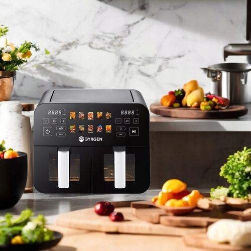 Frytkownica Beztłuszczowa Air Fryer BYRGEN 9L dwukomorowa 2400W na Arena.pl